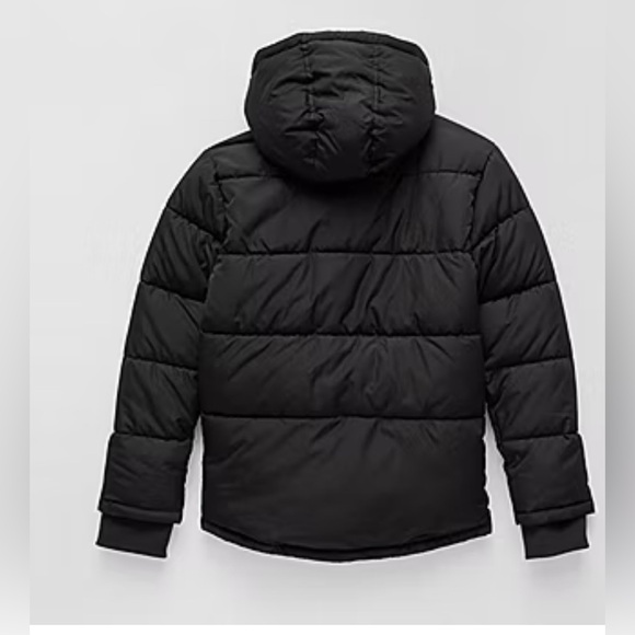 Thereabouts Big Kid Boys Water Resistant Heavyweight Puffer Jacket in black sz L - Picture 2 of 6